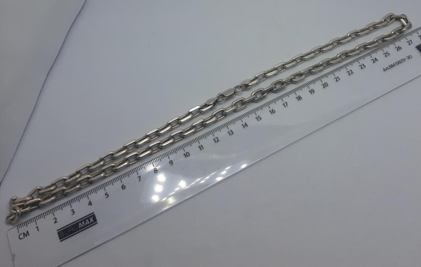 Серебряная цепь с плетением Якорное (33745426) 2
