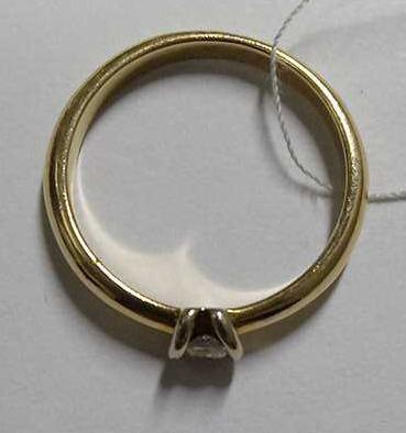 Кольцо из красного золота с бриллиантом (-ми) (27417222)  2