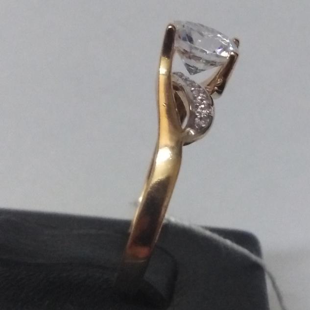 Кольцо из красного золота с цирконием (30507947)  1