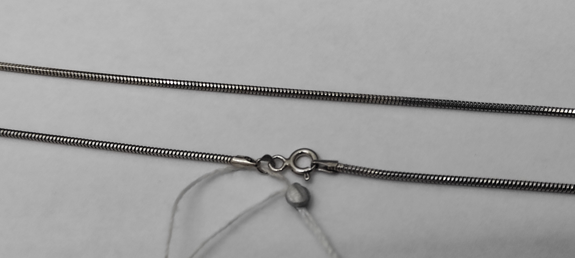 Срібний ланцюг з плетінням Снейк (30107065) 1