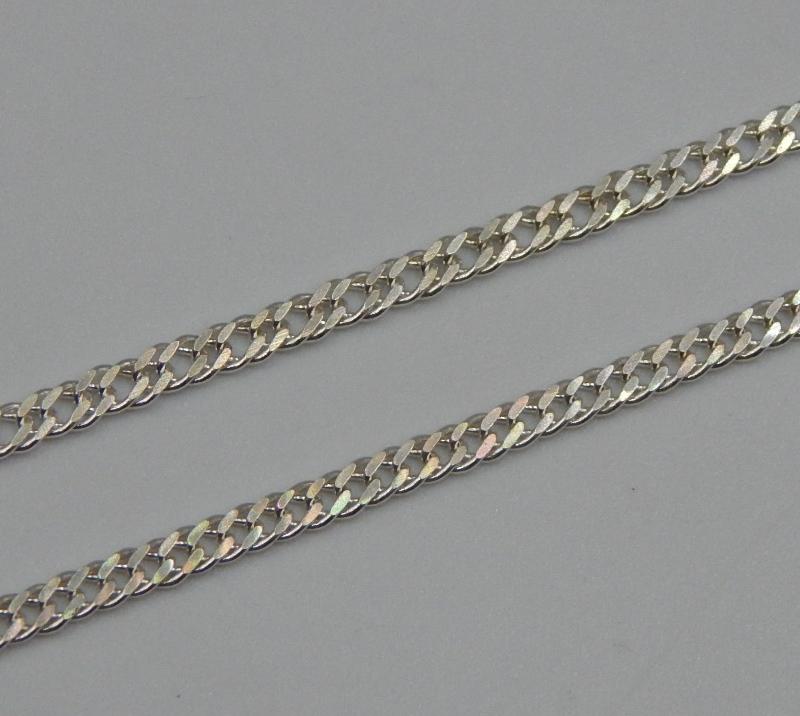 Серебряная цепь с плетением Двойной ромб (32280684) 0