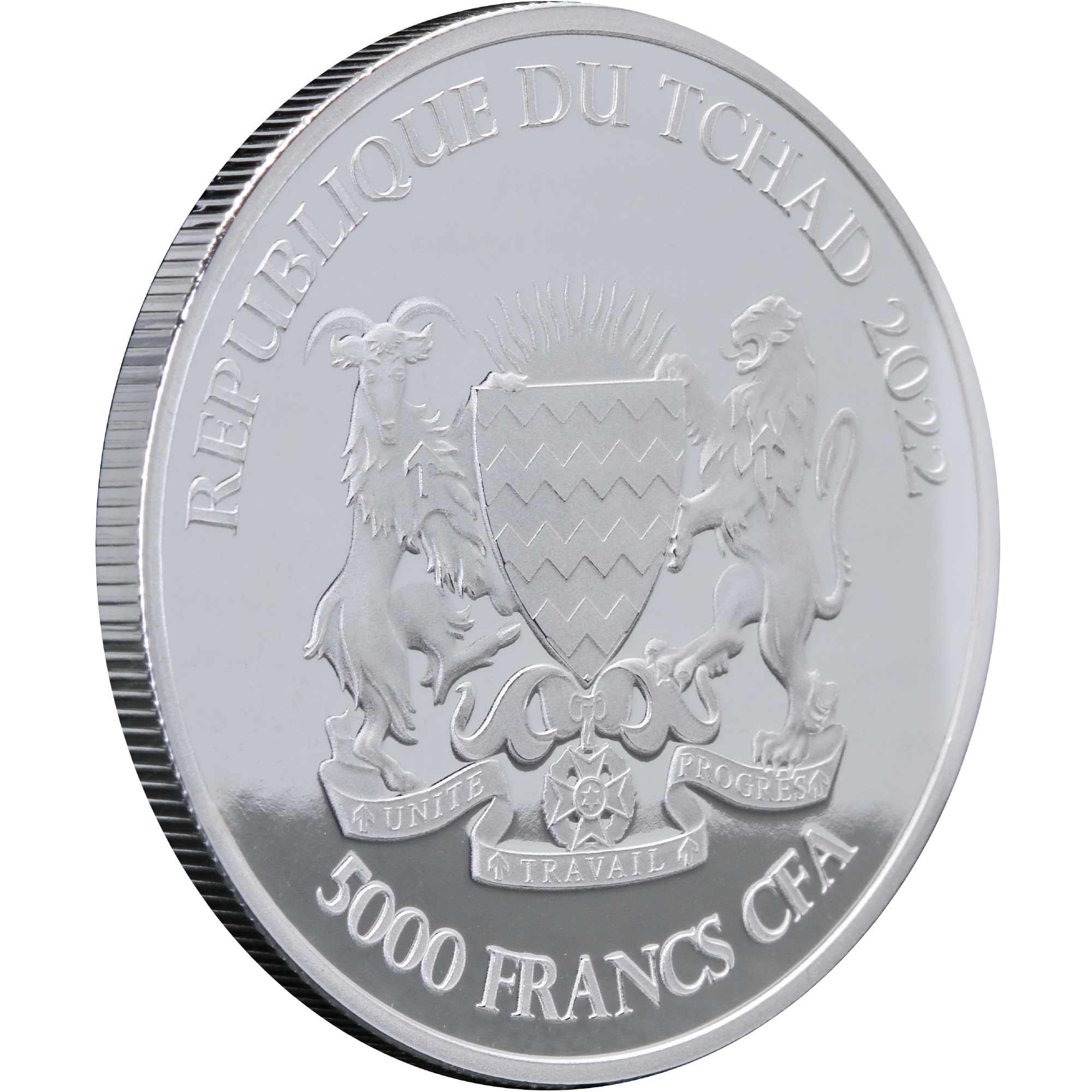 Серебряная монета 1oz Мандала Зебра Кельтские животные 5000 франков КФА 2022 Чад (29203553) 6