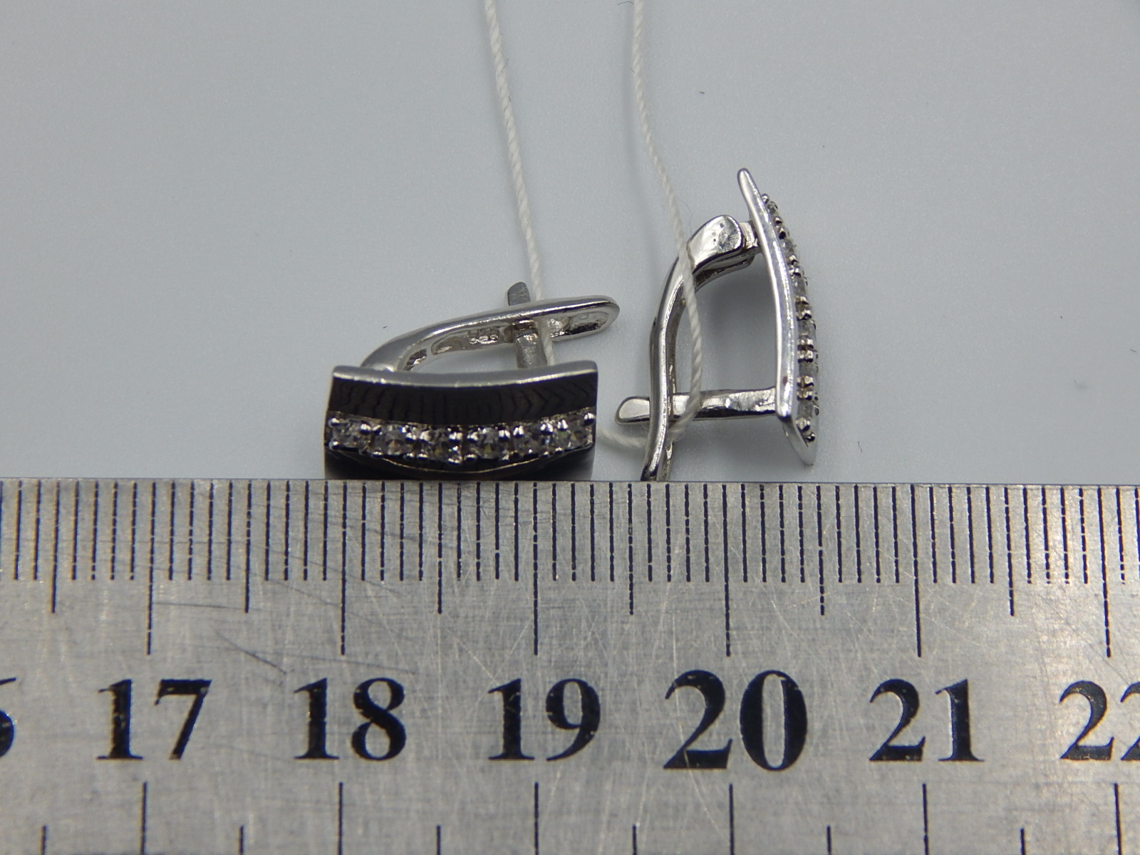 Срібні сережки з цирконієм (33184890) 6