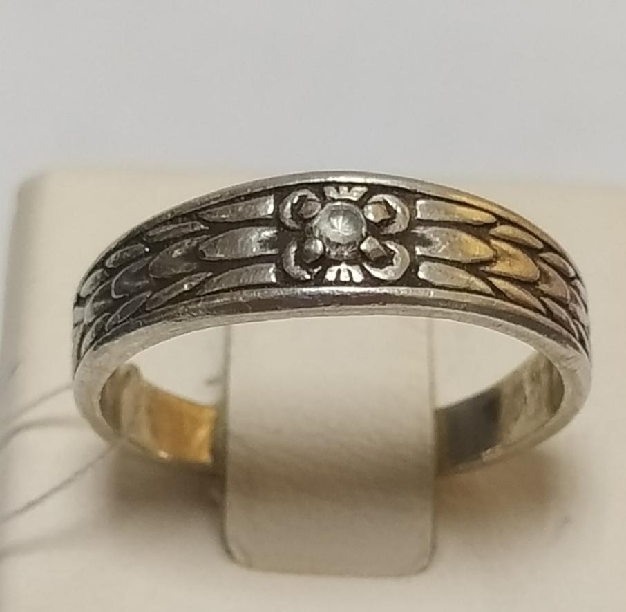 Серебряное кольцо с цирконием (33471999) 0