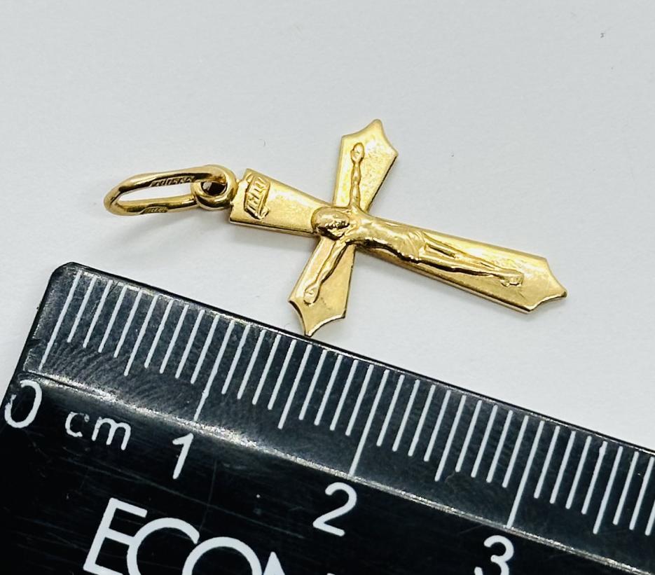 Підвіс-хрест з червоного золота (33676821) 2