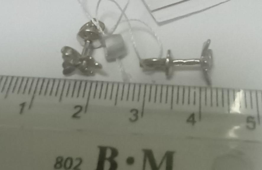 Срібні сережки з цирконієм (30953953) 1