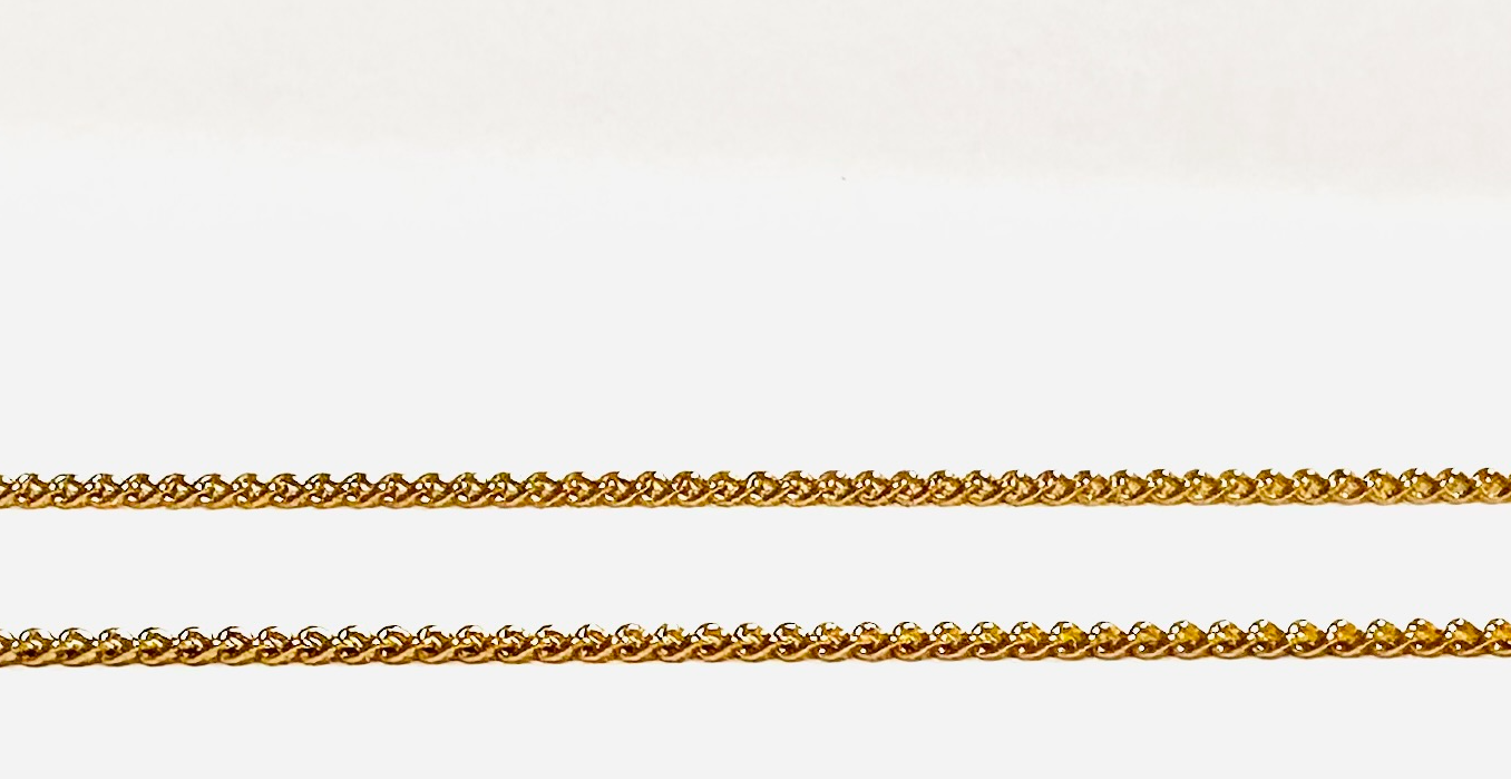 Ланцюжок з жовтого золота з плетінням панцирное (31970201) 0