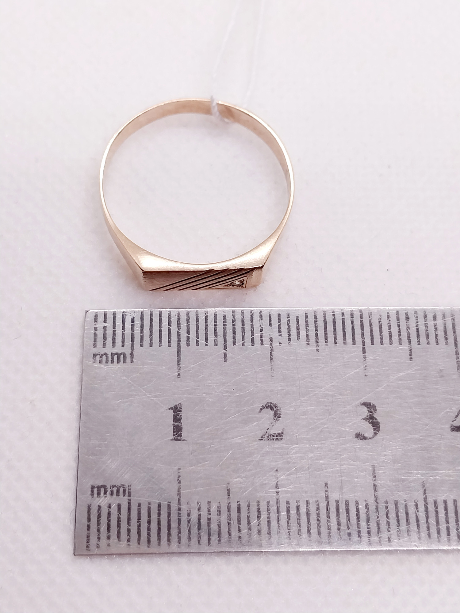 Перстень з червоного золота з цирконієм (33800300) 5