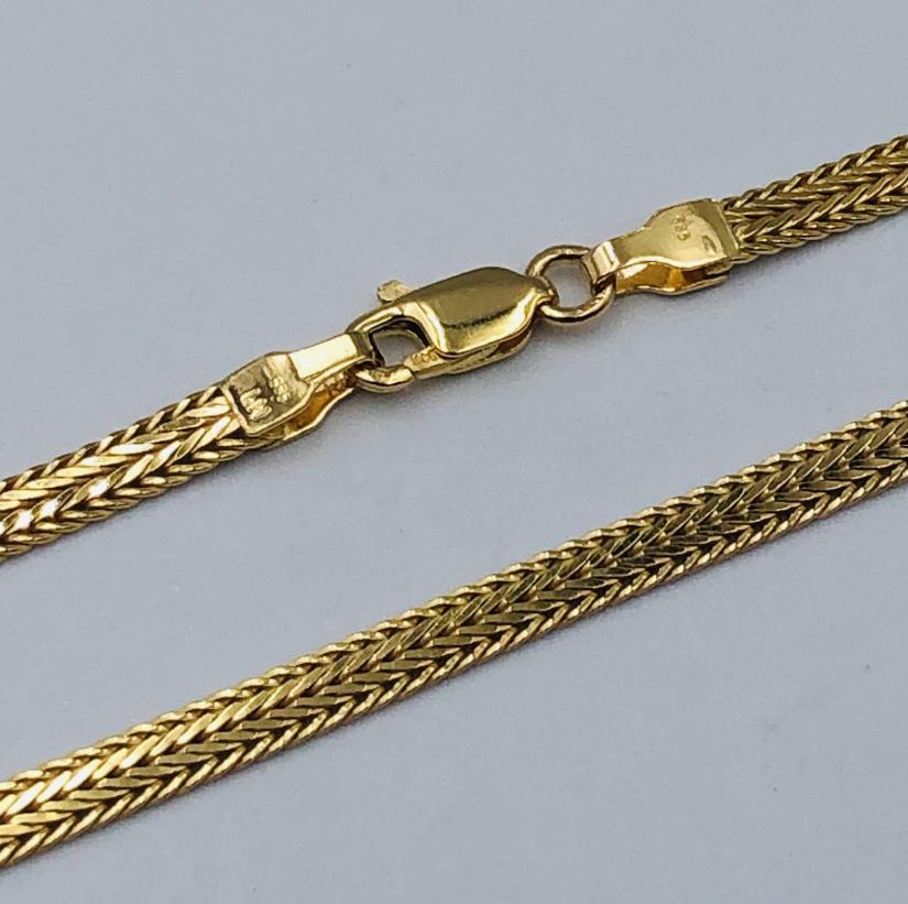 Ланцюжок з жовтого золота з плетінням Фантазійне (33148411) 0