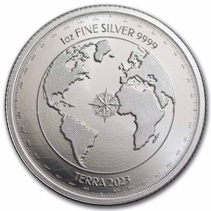 Срібна монета 1oz Терра 2 долари 2023 Ніуе (33272238) 5