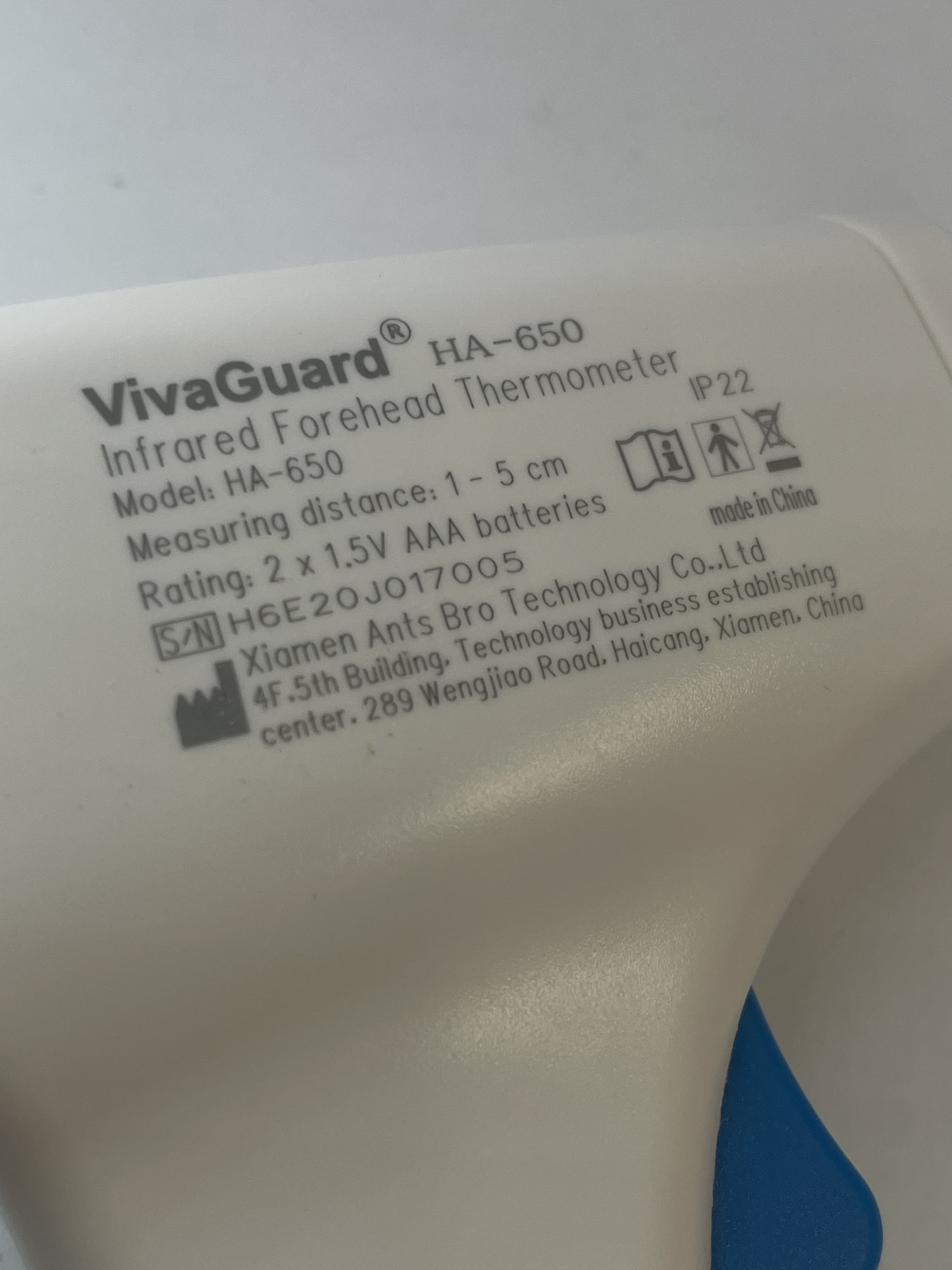 Безконтактний термометр VivaGuard HA-650 2