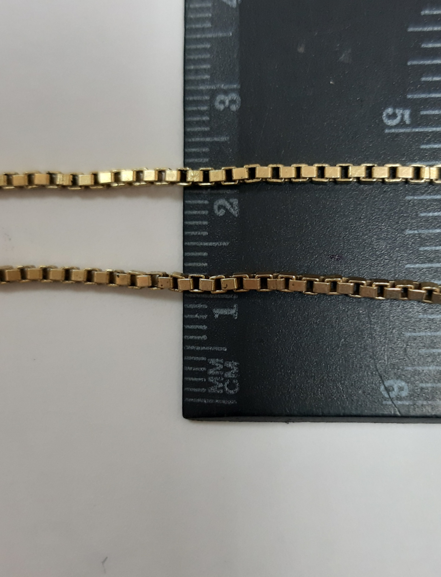 Цепь из желтого золота с плетением Венецианское (32156861) 3