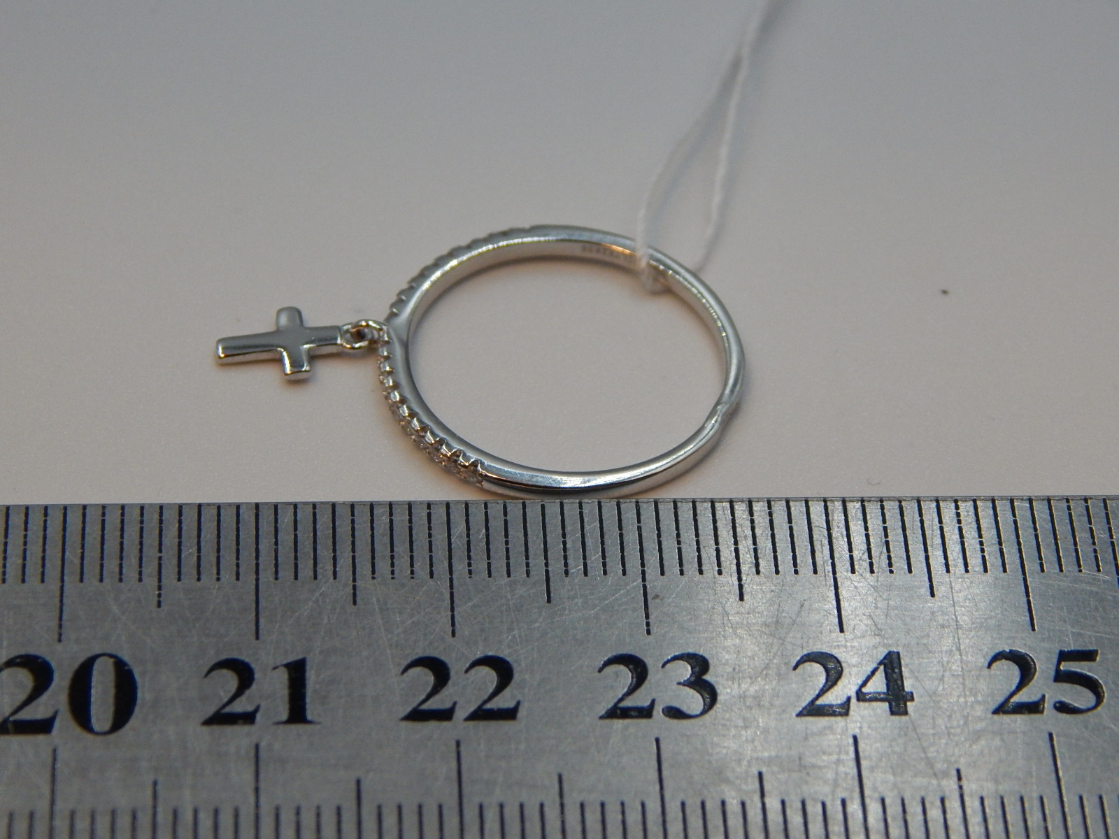 Серебряное кольцо с цирконием (30536785) 2