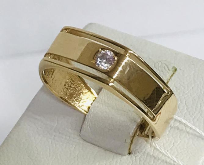 Перстень из красного золота с цирконием (30441755) 0