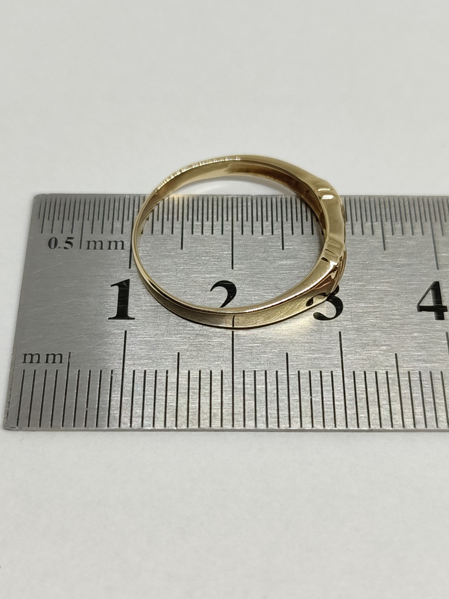 Кольцо из желтого и белого золота с бриллиантом (-ми) (32656351) 4