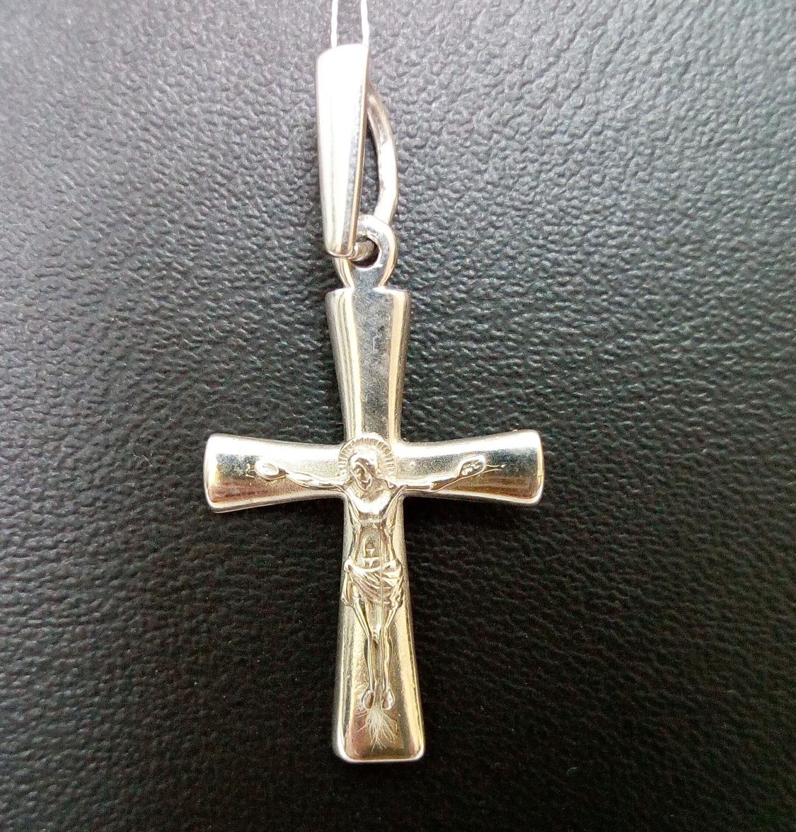 Срібний підвіс-хрест (30535993) 4