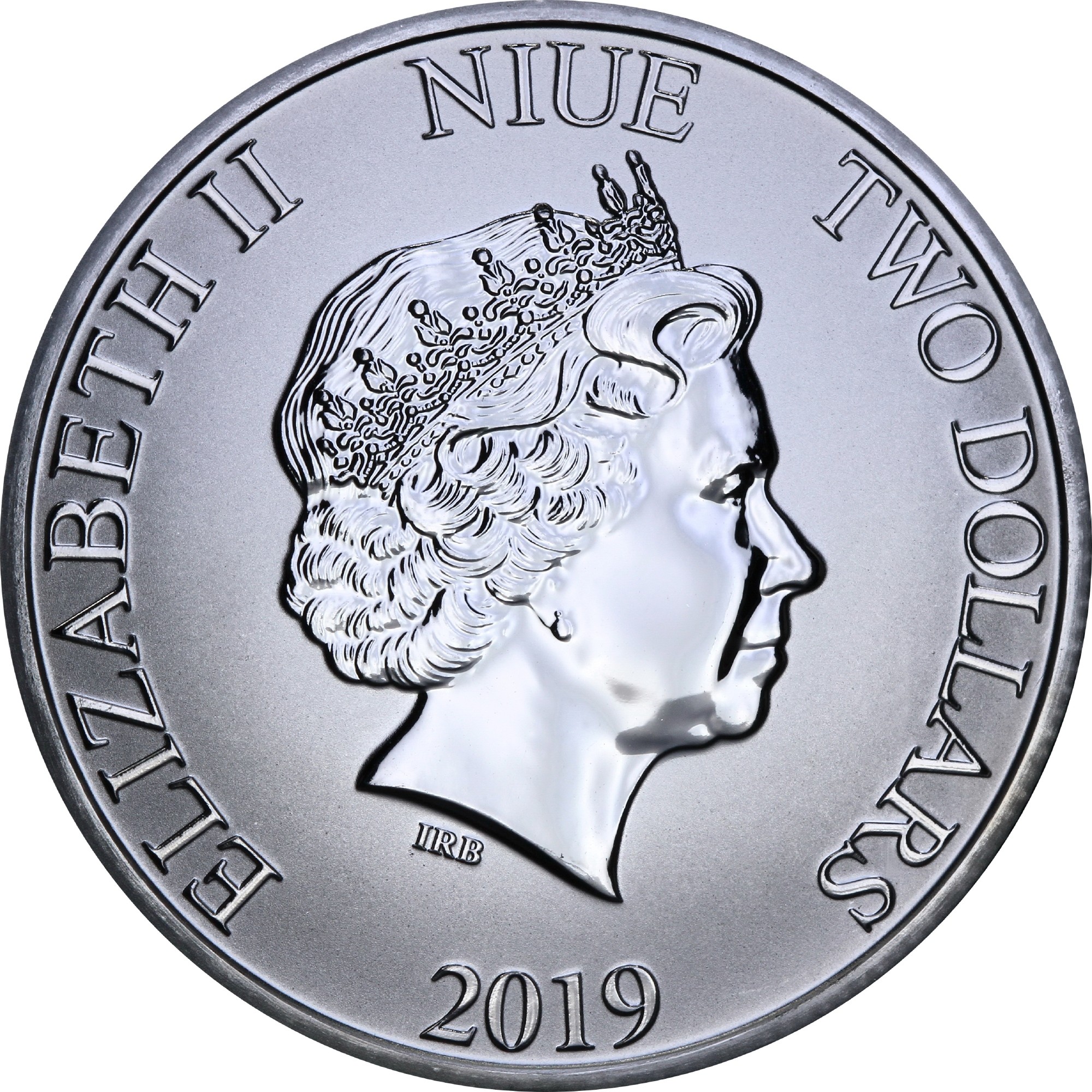 Серебряная монета 1oz Рождественский Микки Маус 2 доллара 2019 Ниуэ (29127403) 1