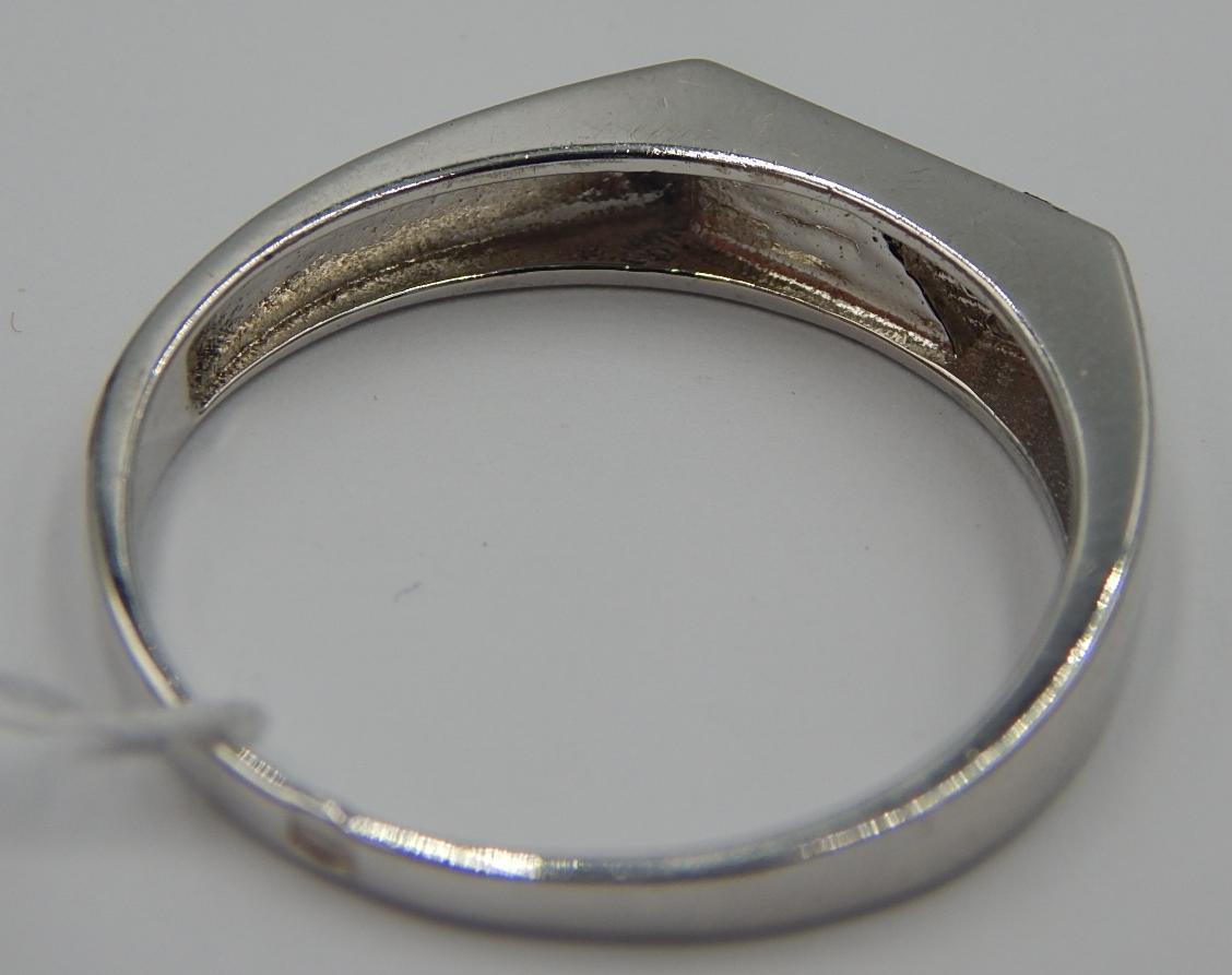 Срібний перстень з оніксом і цирконієм (29358035) 2