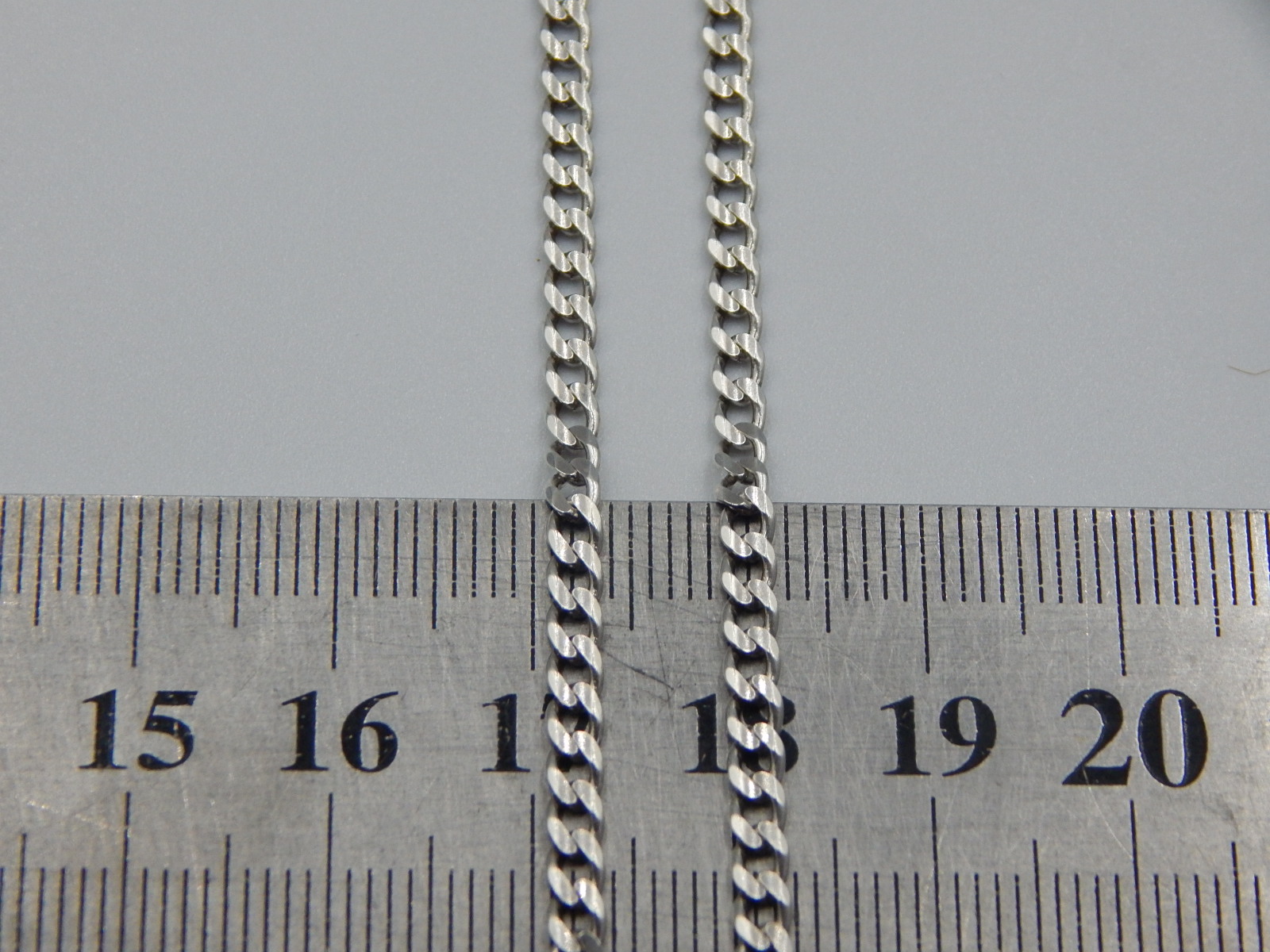 Срібний ланцюг з плетінням панцирне (32113845) 2
