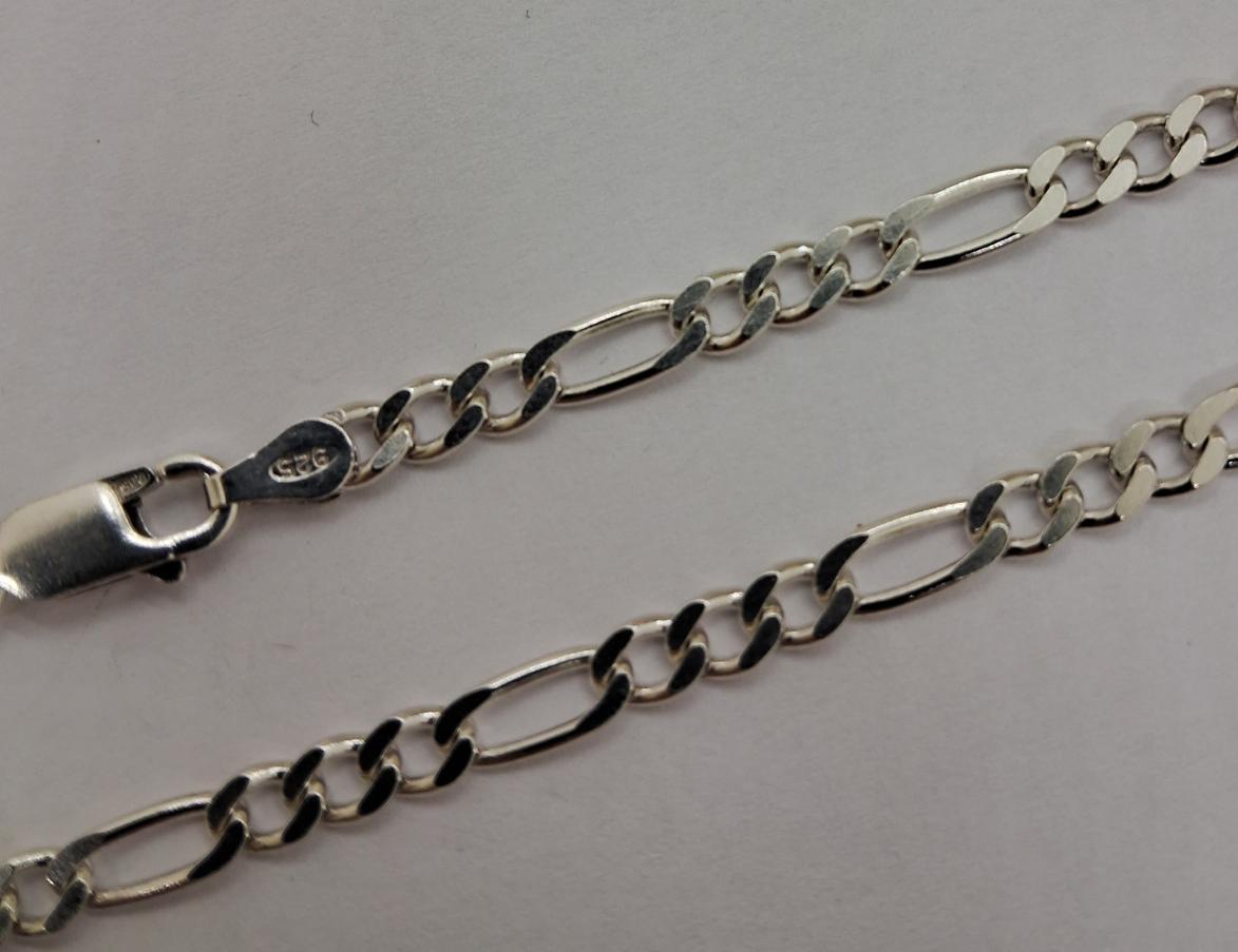 Серебряная цепь с плетением Картье (32749743) 1