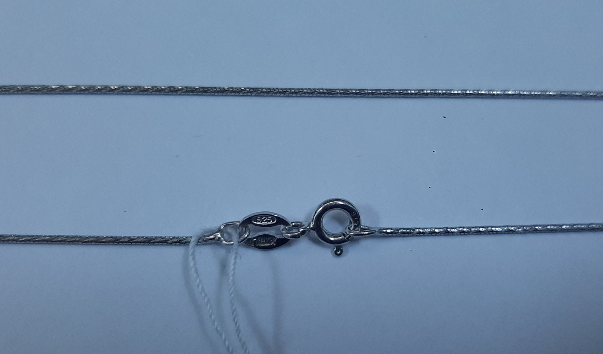 Серебряная цепь с плетением Снейк (30625858) 0