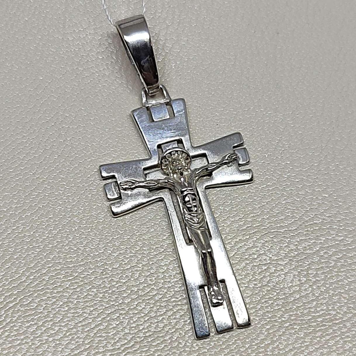 Срібний підвіс-хрест (33617133) 0