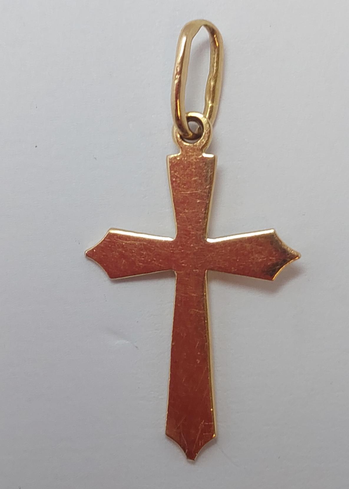 Подвес-крест из красного золота (33723642) 1
