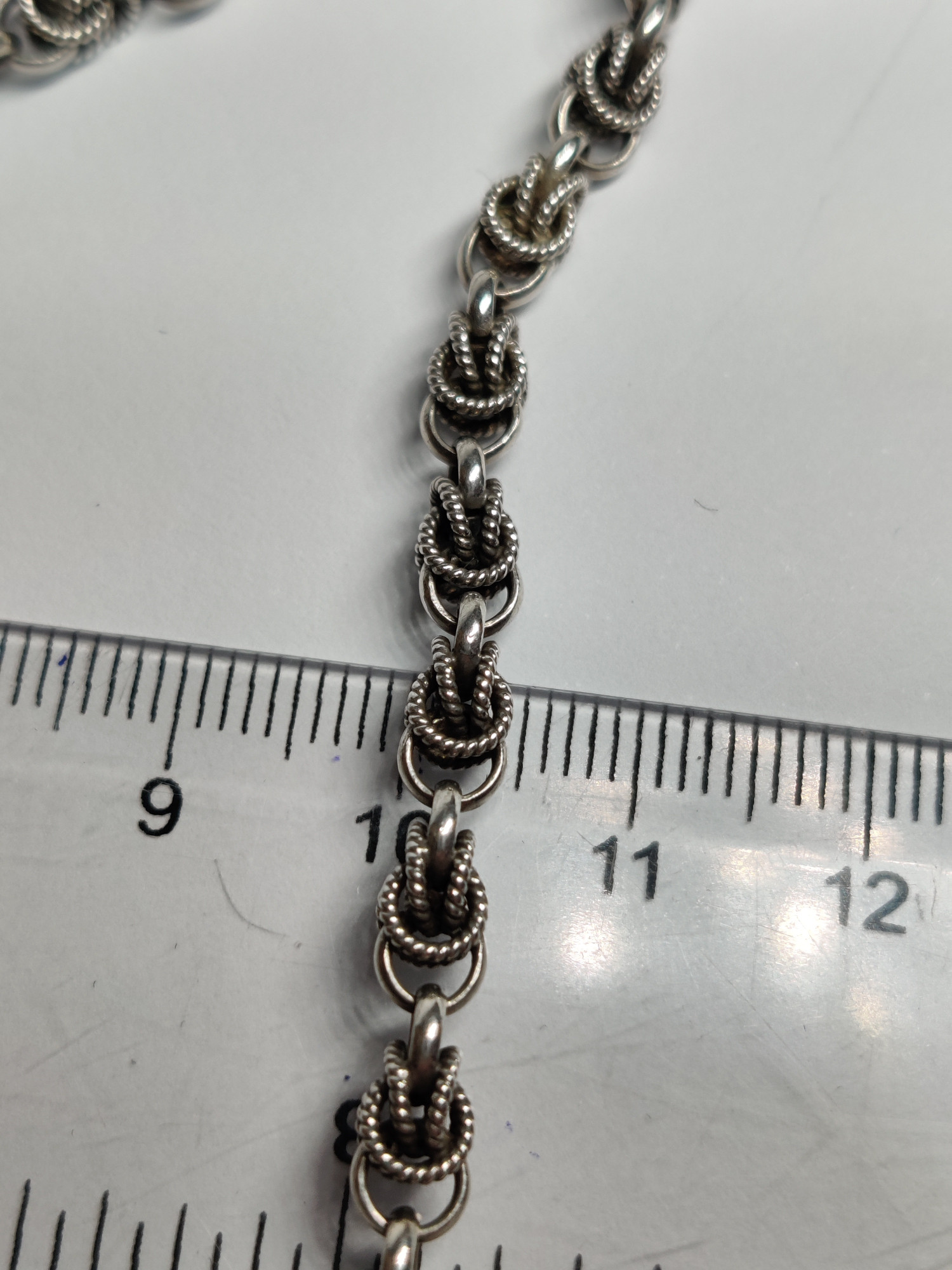 Серебряная цепь с плетением Кордовое (335825974) 2