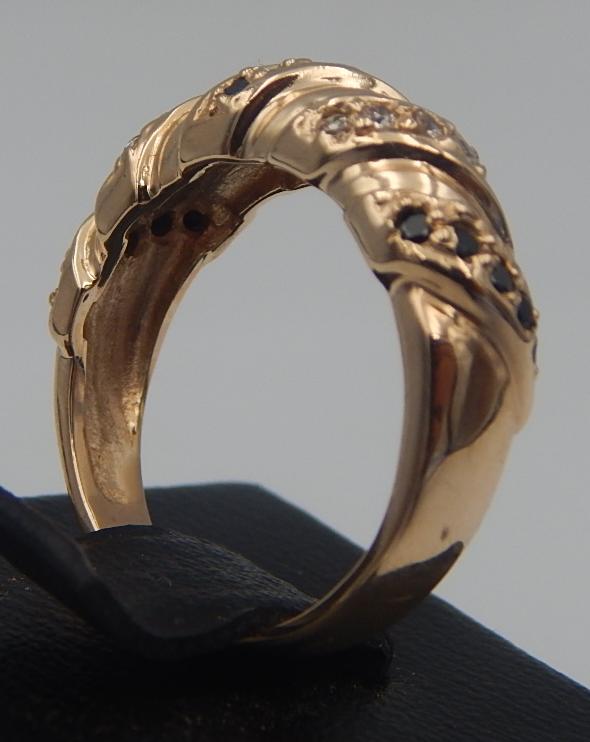 Кольцо из красного золота с цирконием (28354330) 3
