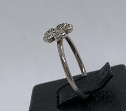 Серебряное кольцо с цирконием (33344159) 2