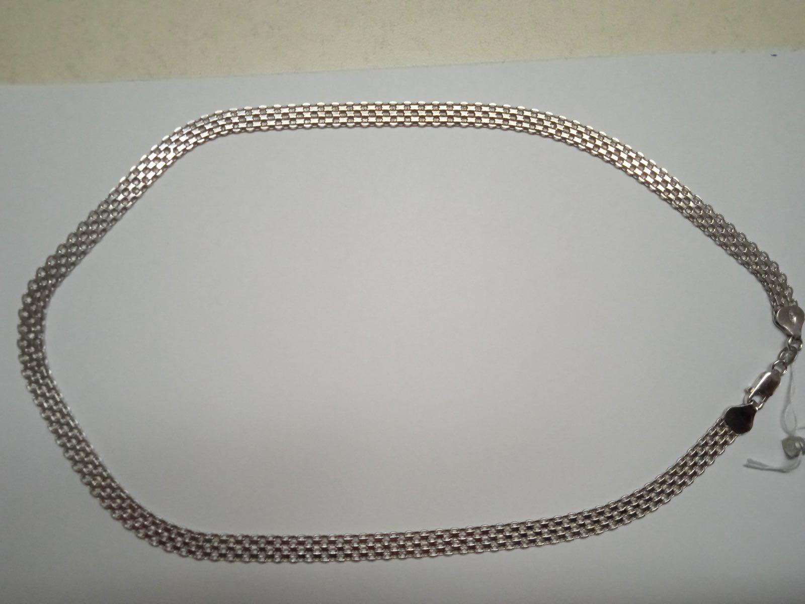 Серебряная цепь с плетением Фантазийное (29087238) 1