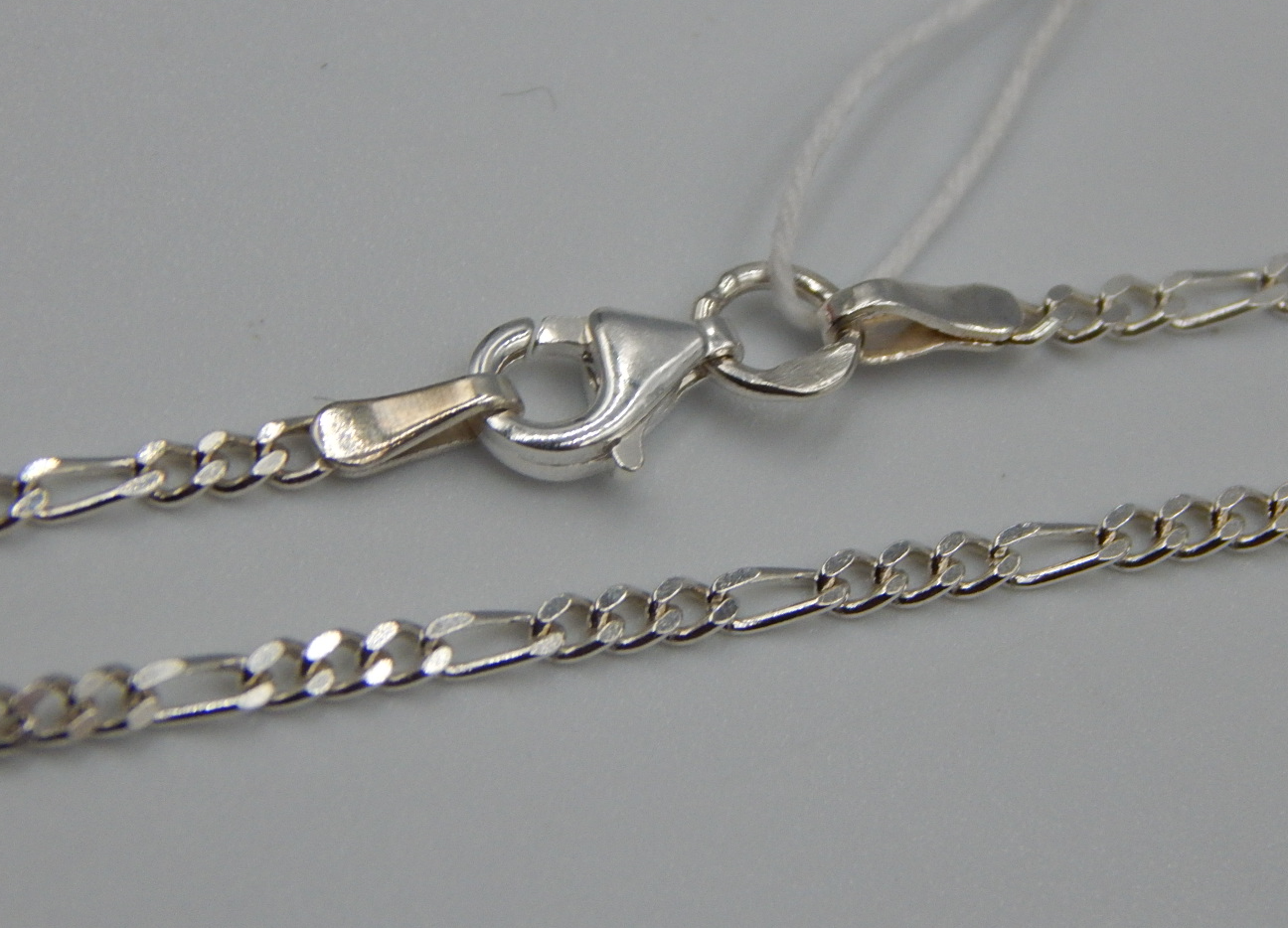 Серебряная цепь с плетением Картье (31931410) 0