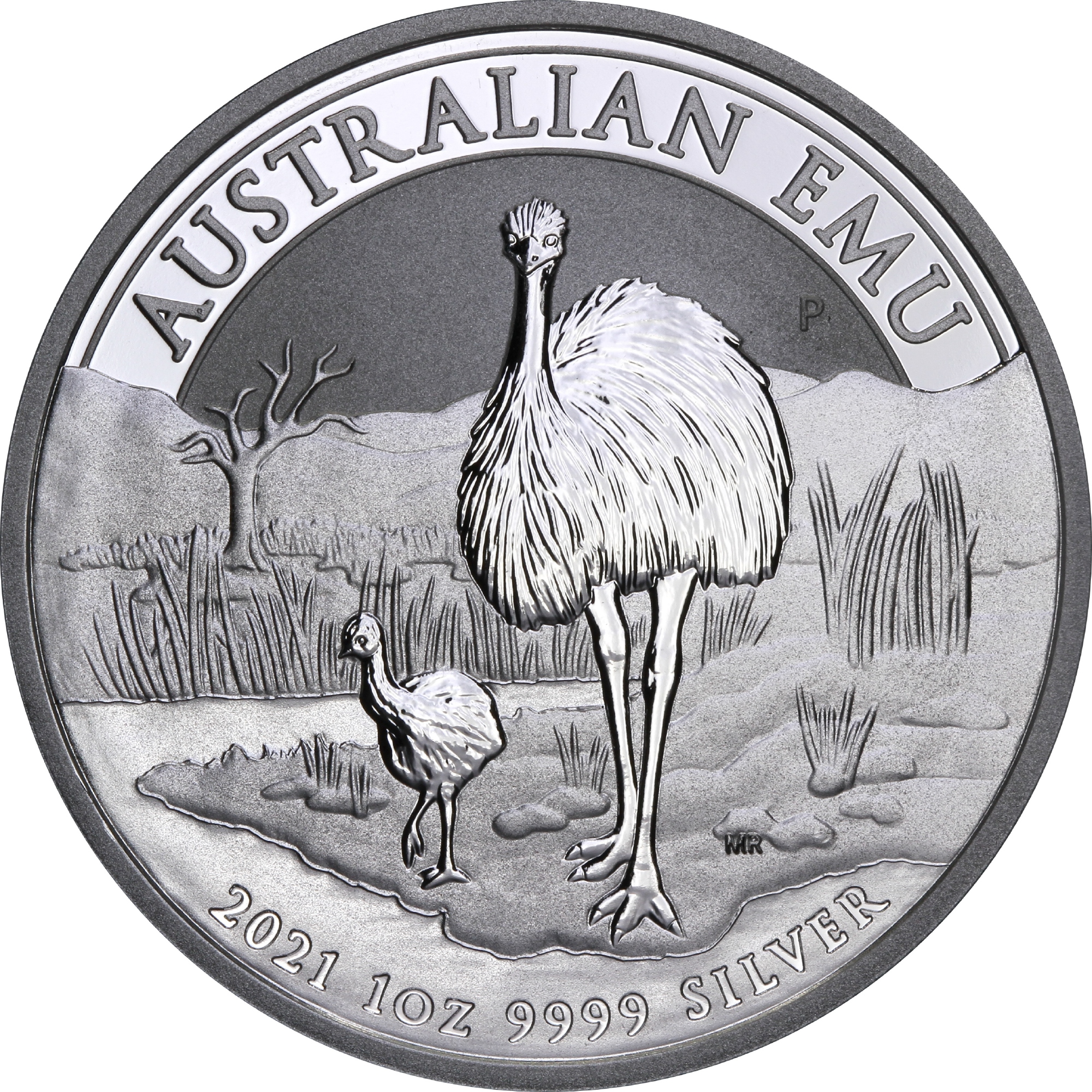 Серебряная монета 1oz Эму 1 доллар 2021 Австралия (29128027) 0