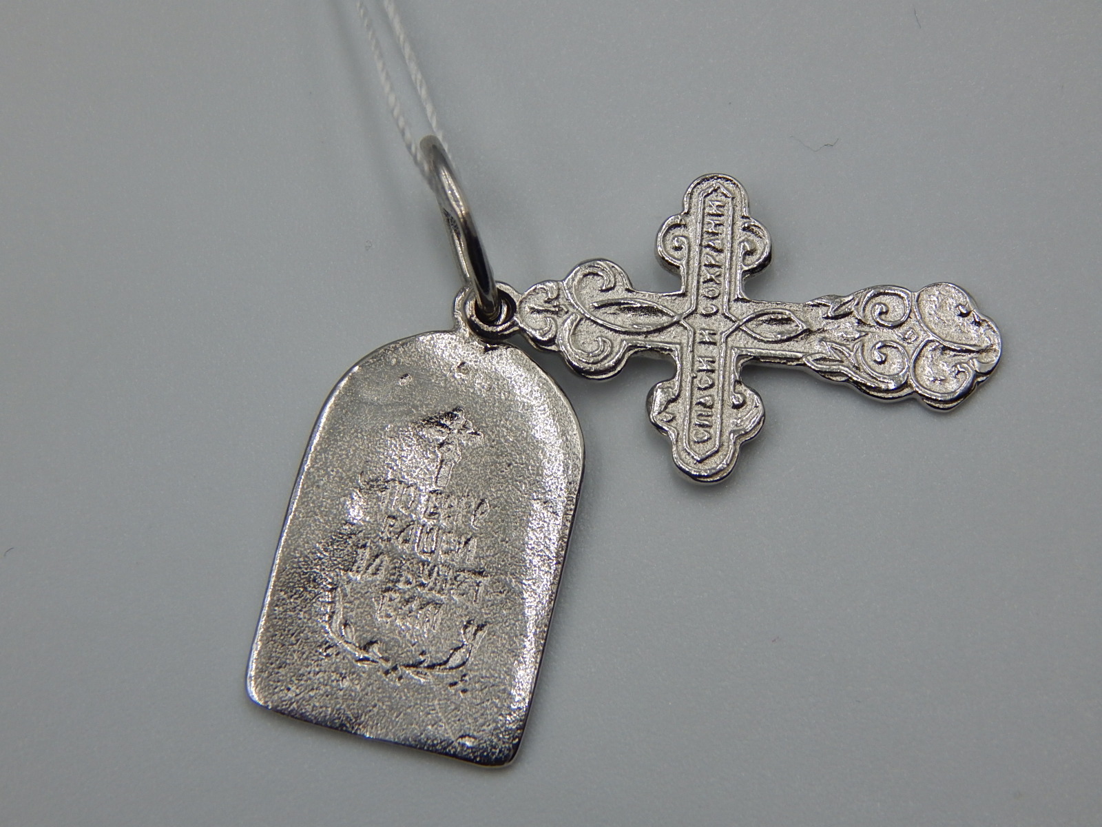 Серебряная подвес-ладанка с крестом (33006172) 3