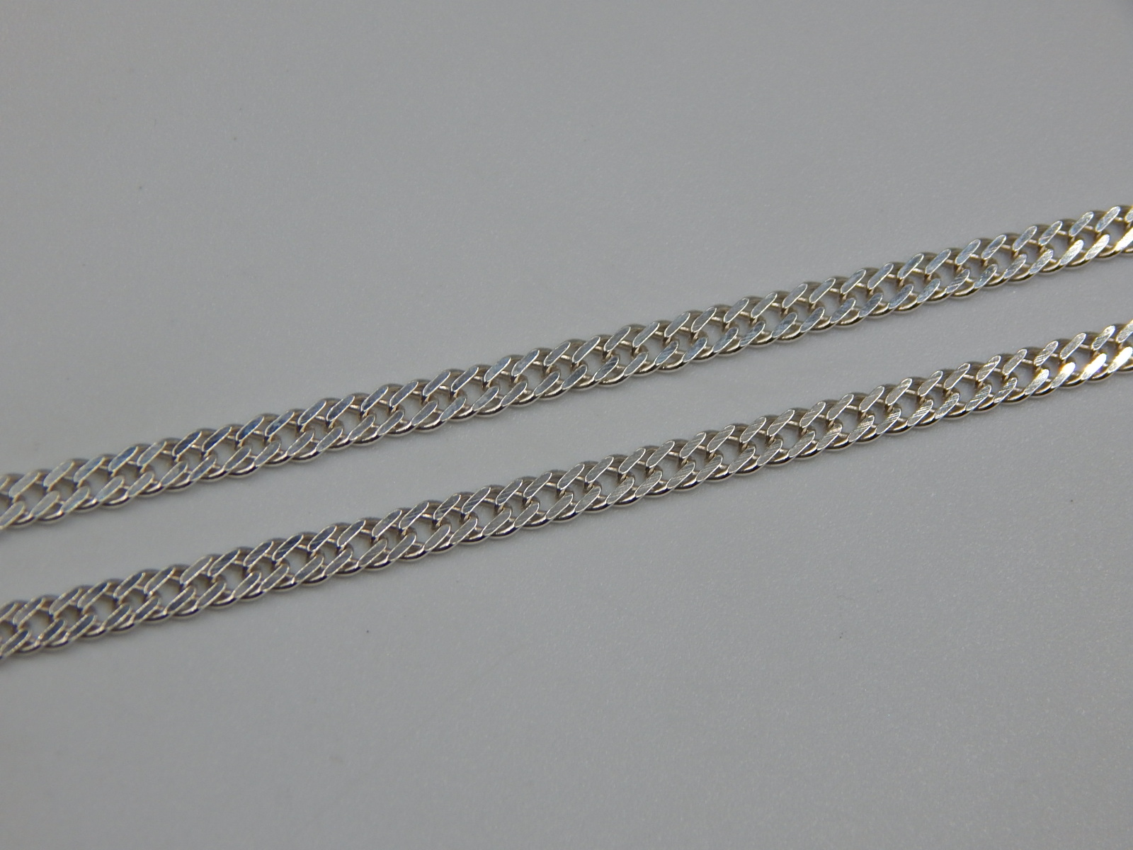 Серебряная цепь с плетением Двойной ромб (32197939) 1
