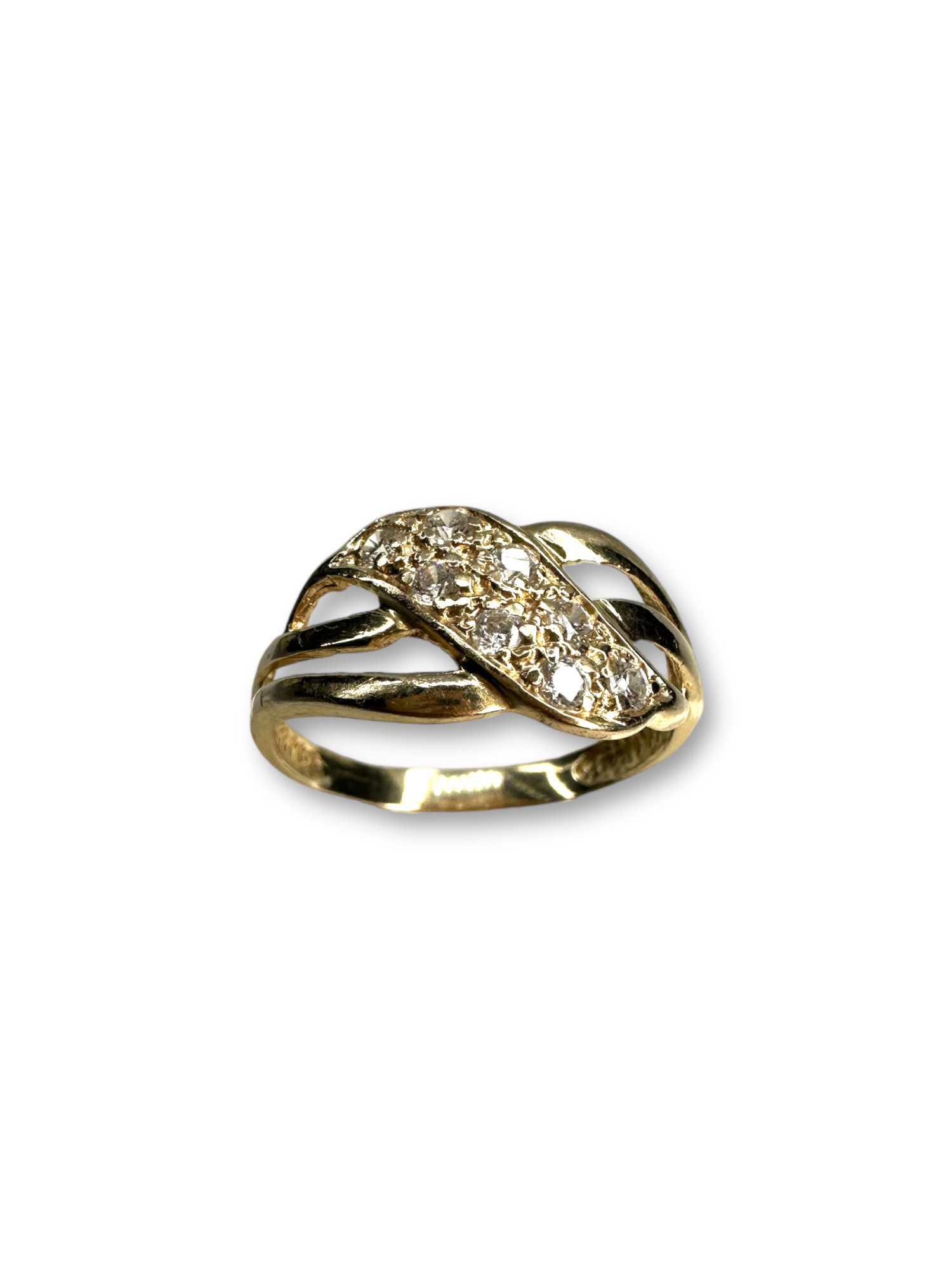 Кольцо из красного золота с цирконием (31845026) 1