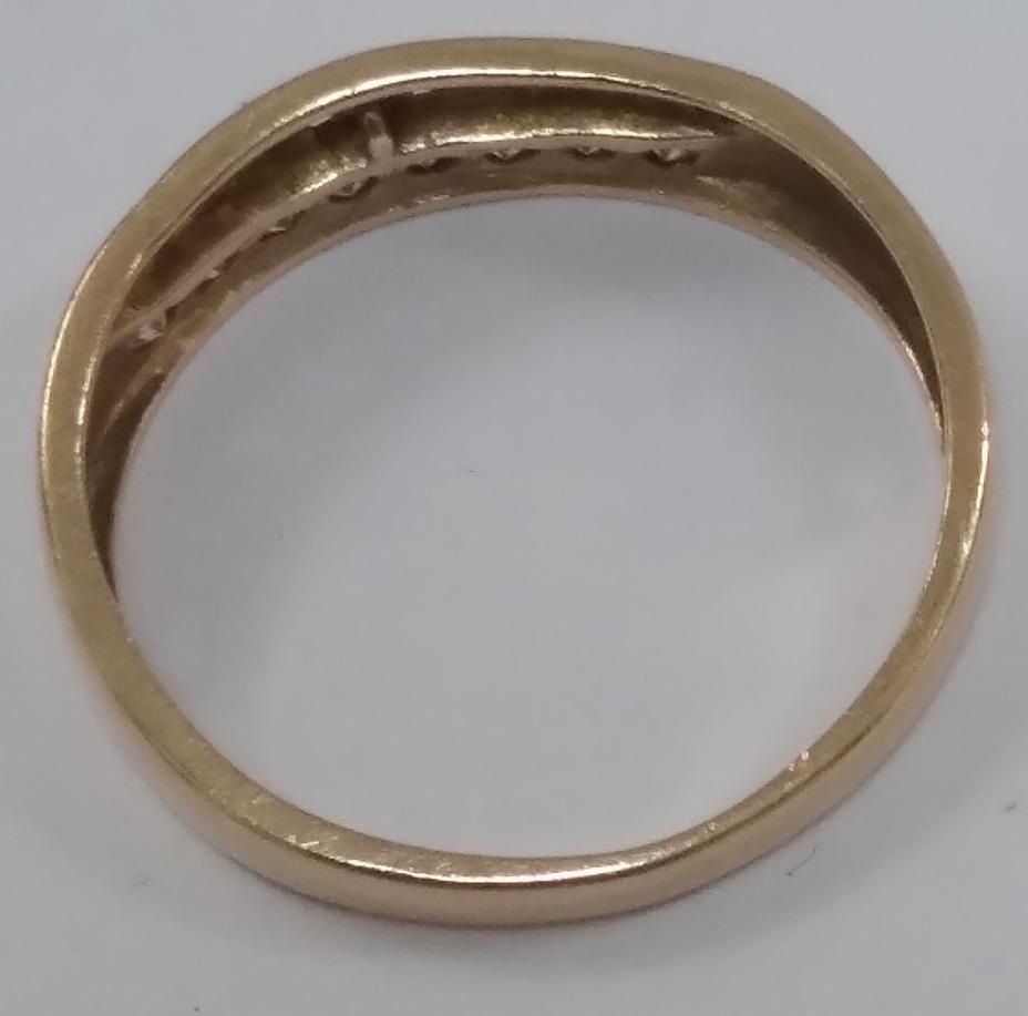 Кольцо из красного золота с цирконием (28166488) 4