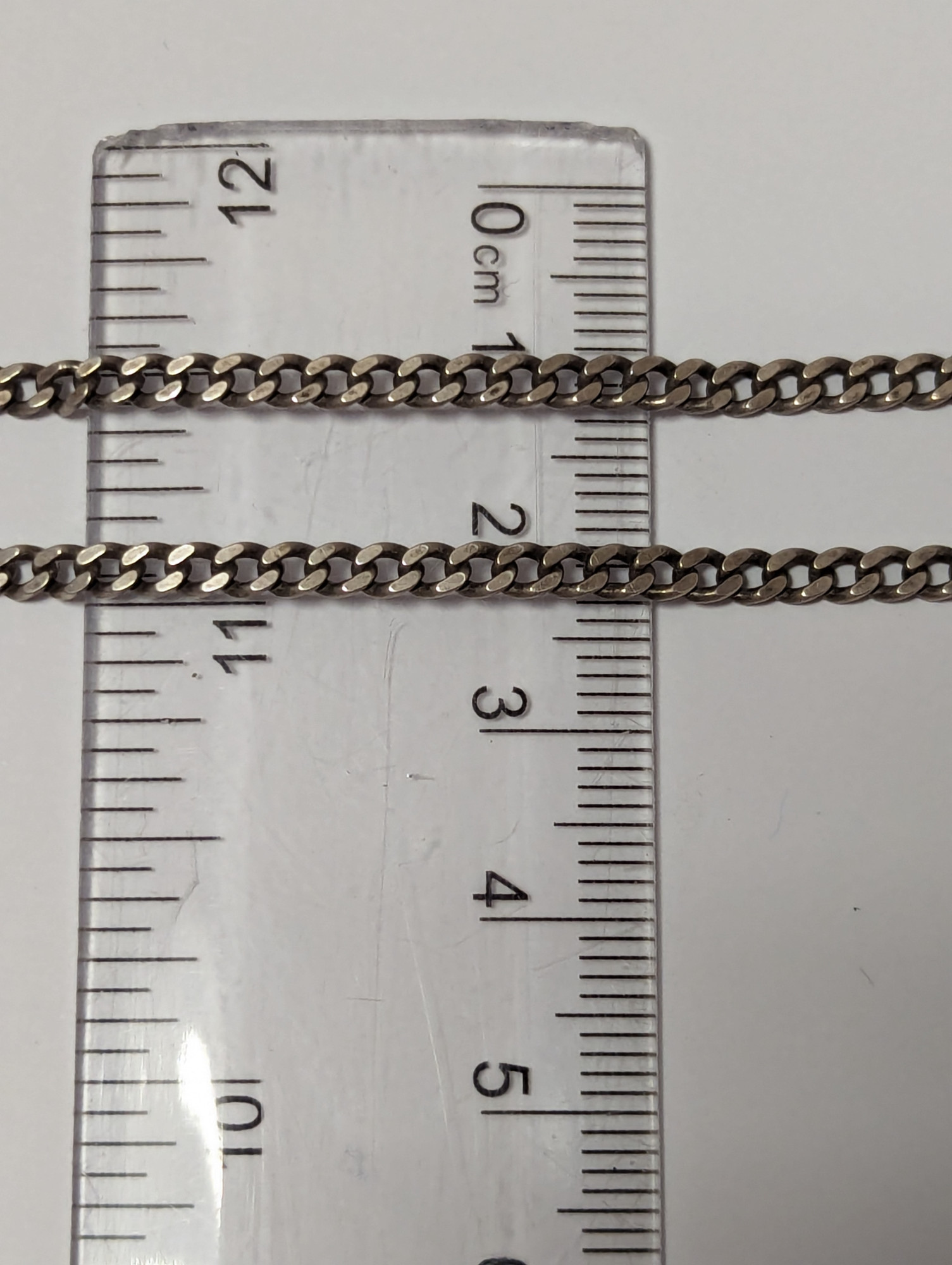 Срібний ланцюг з плетінням панцирне (33764059) 3