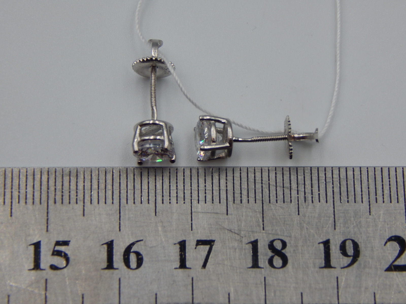 Срібні сережки з цирконієм (33032908) 3