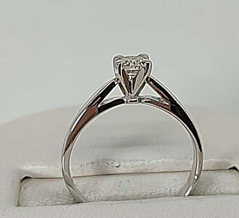 Кольцо из белого золота с бриллиантом (-ми) (33735034) 3