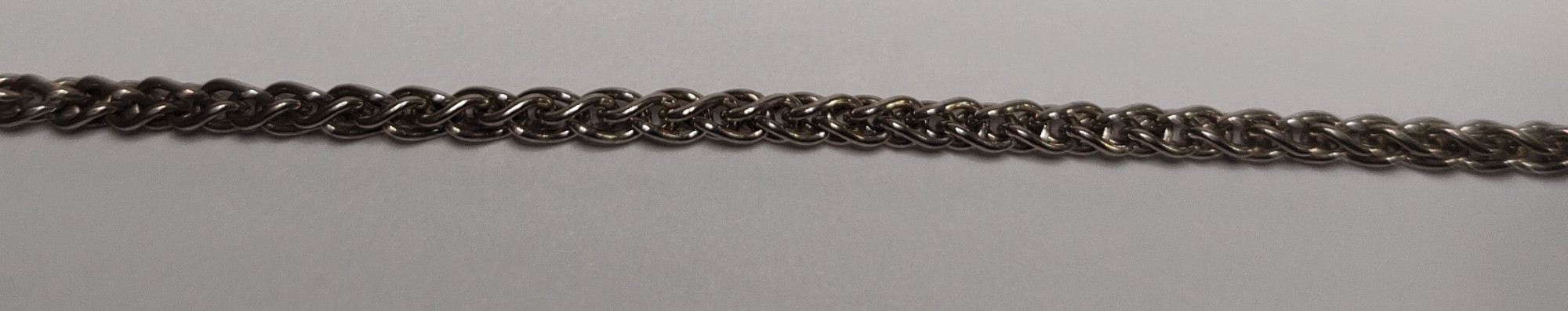 Серебряная цепь с плетением Колосок (32750137) 1