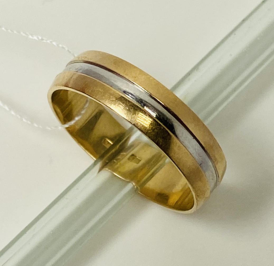 Обручальное кольцо из красного и белого золота (33966629) 2