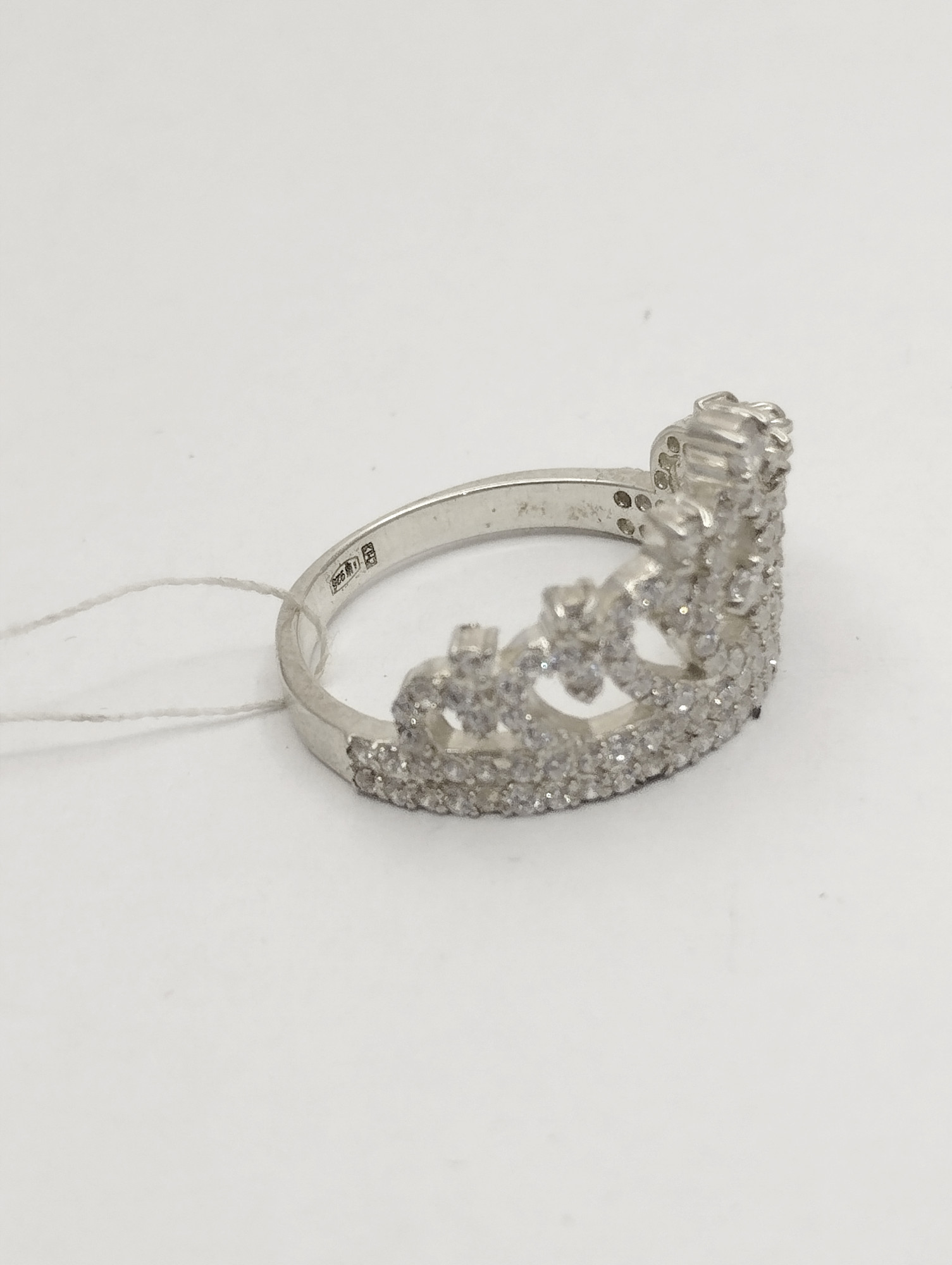 Серебряное кольцо с цирконием (33301958) 2
