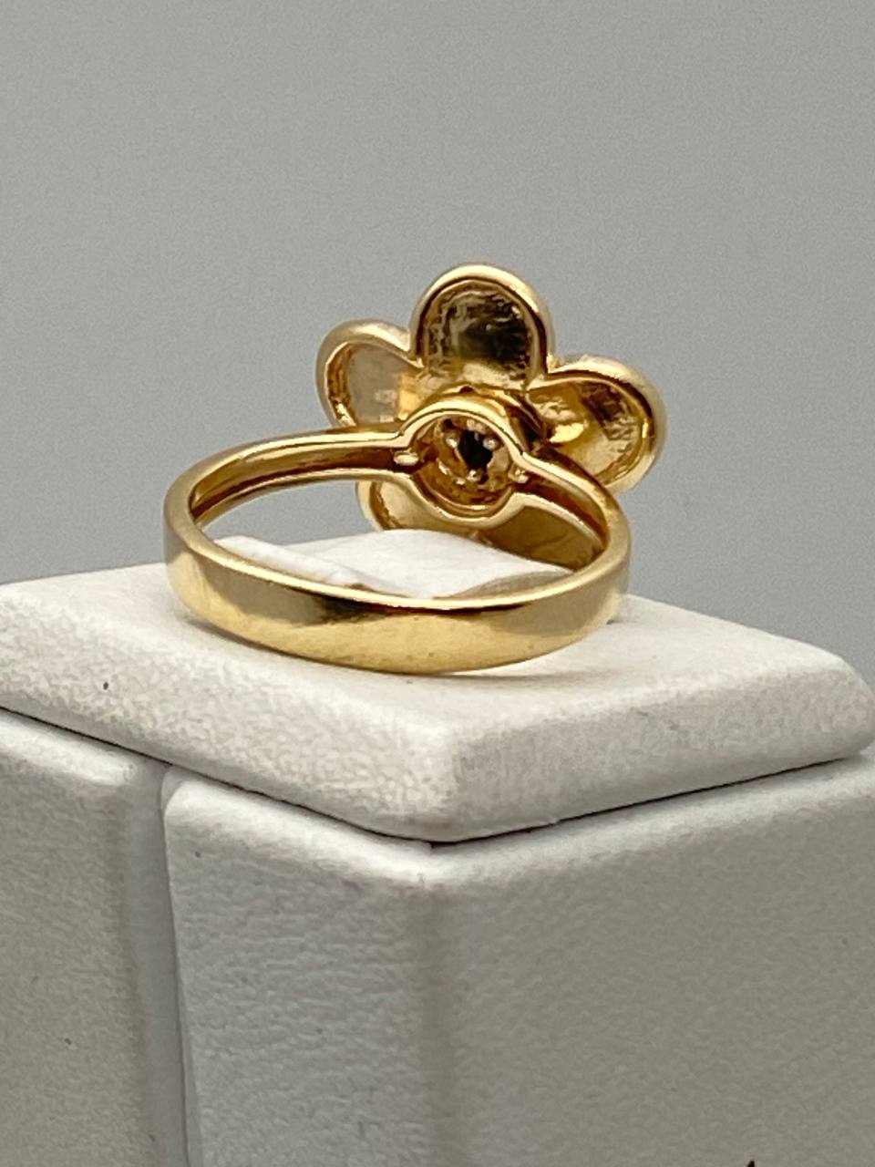 Кольцо из желтого и белого золота с цирконием (30606798)  2