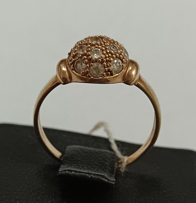 Кольцо из красного золота с цирконием (33867828)  1