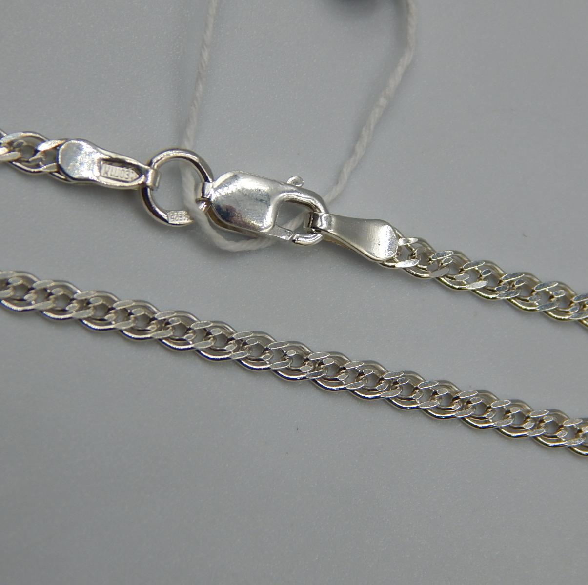 Срібний ланцюг із плетінням Нонна (33436799) 0