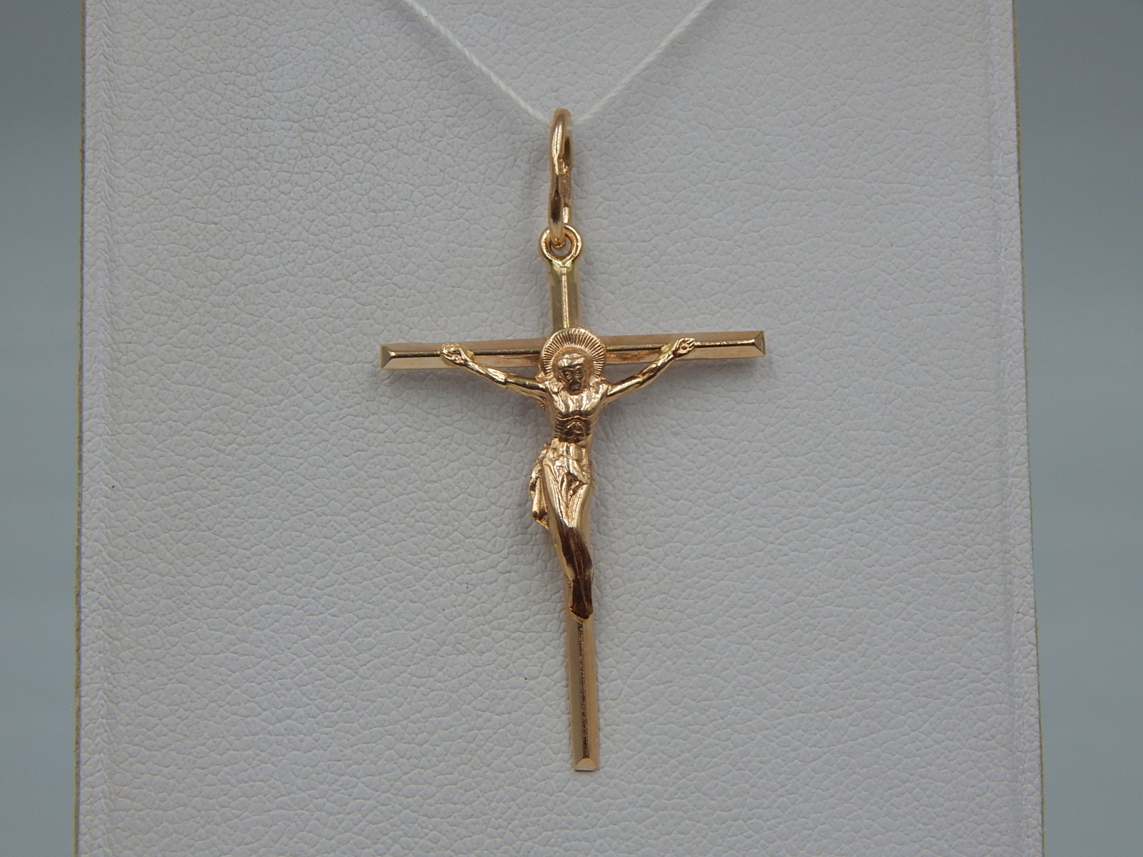 Підвіс-хрест з червоного золота (33945795) 1