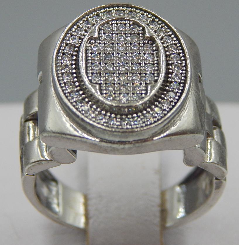 Срібний перстень із цирконієм (33220010) 0