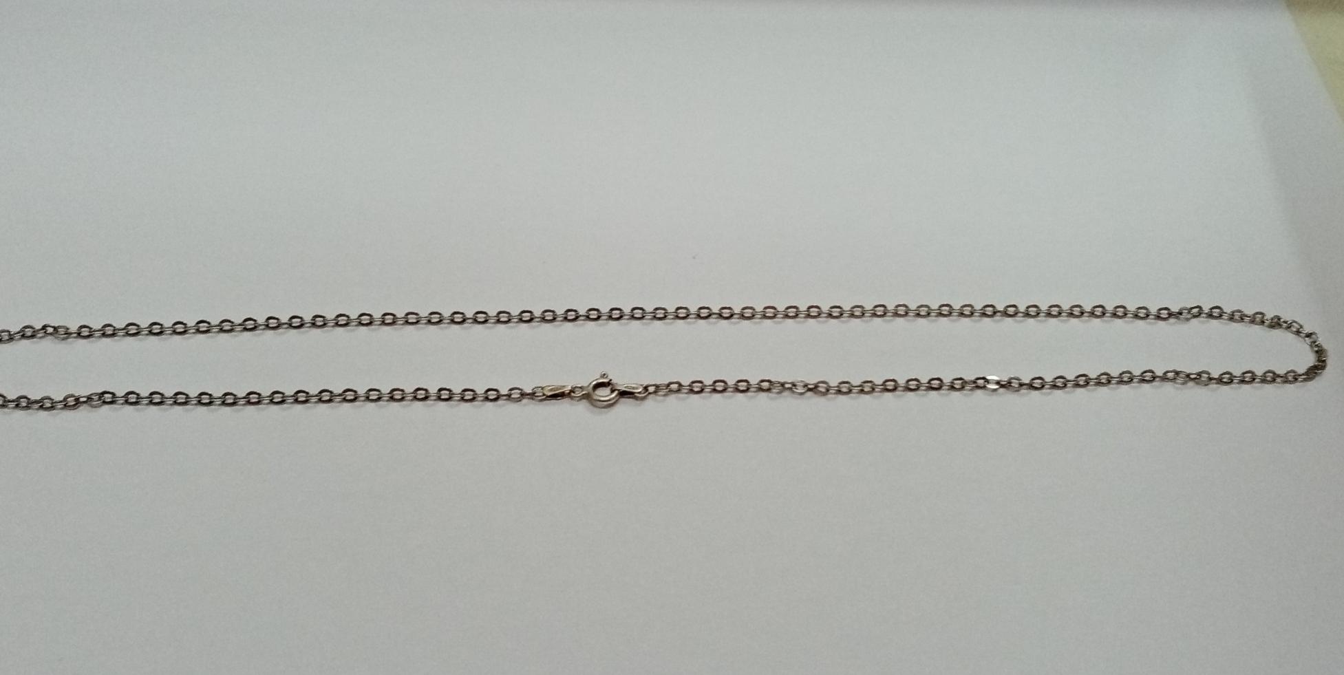 Срібний ланцюг із плетінням ролло (32420346) 1