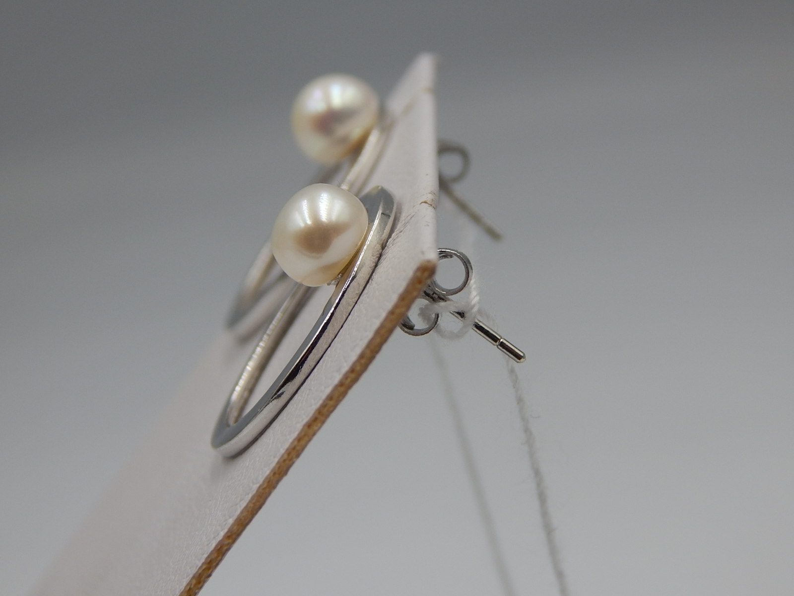 Срібні сережки з перлами (33017150) 3